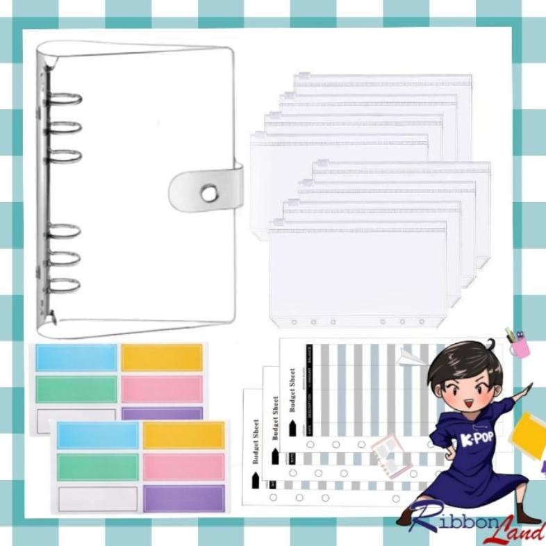 

Terjangkau - A6 Set Lengkap Binder PREMI Transparan Nabung Pemula Hemat ~