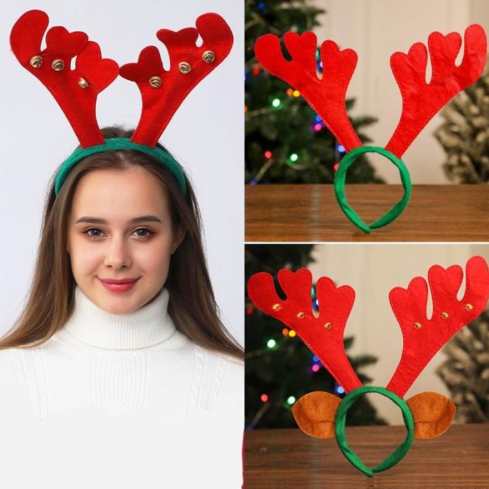 

New Sale Bando Natal Tanduk Rusa Kostum Natal Cosplay Christmas Jepitan Murah Terbaik
