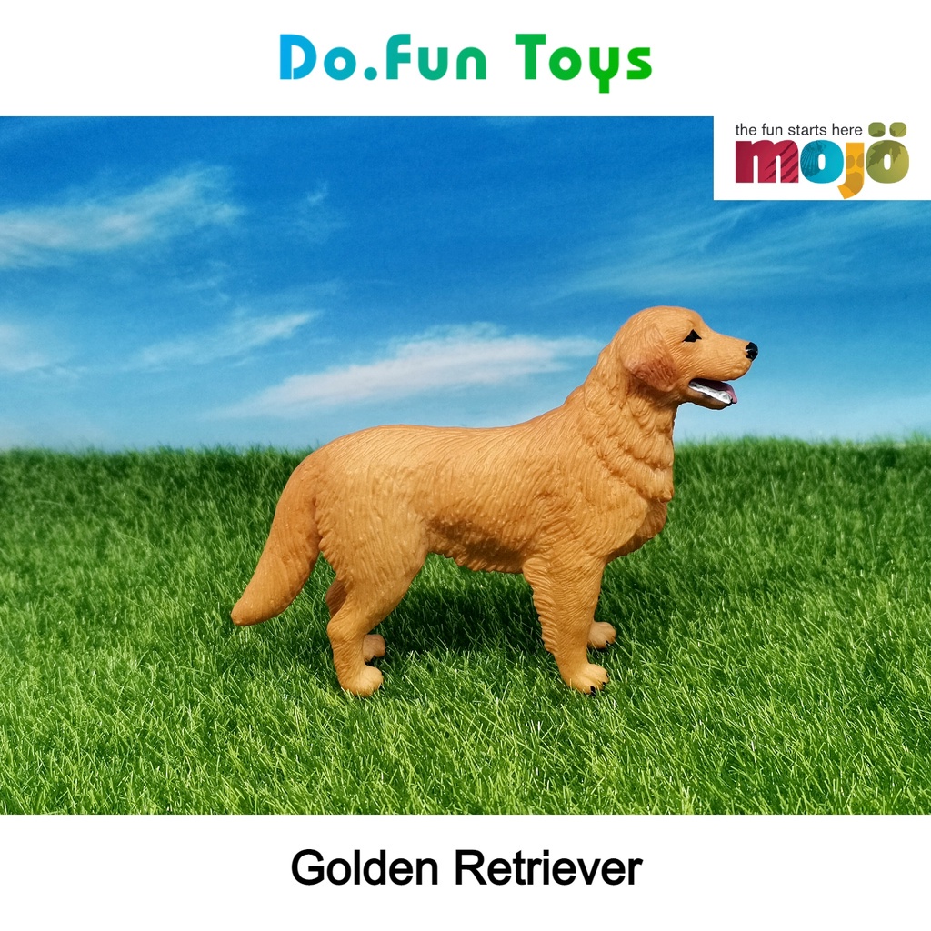 Mojo Animal Figurine Golden Retriever / Mainan Niatur Binatang Anjing Golden Retriever