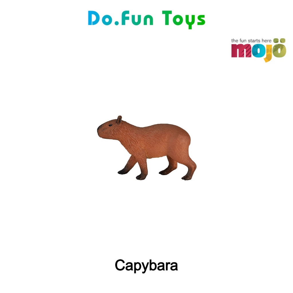 Mojo Animal Figurine Capybara / Mainan Niatur Binatang Kapibara