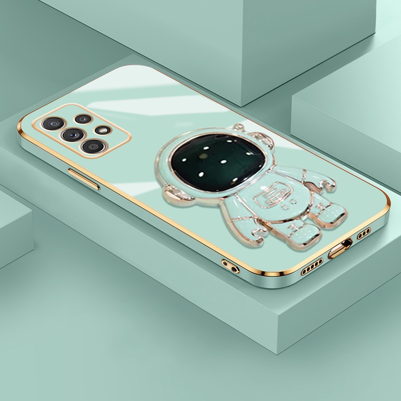 Casing Ponsel untuk Samsung A52 5G A52s 5G A51 M40s M51 Case astronot dudukan ponsel Casing desain b