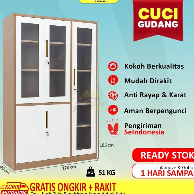 

Lemari Arsip Lemari Besi Filling Cabinet - Kombinasi 3 Pintu Limited Edition