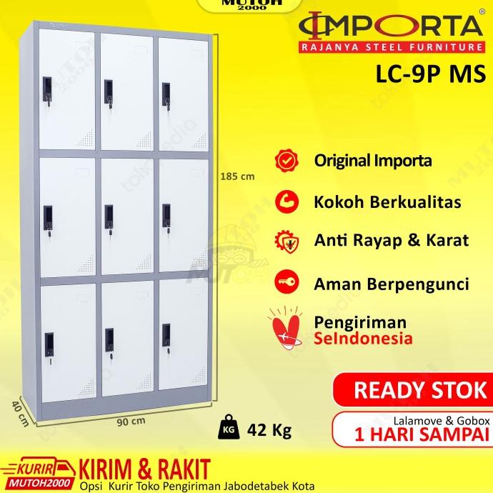 

Importa Lc-9P Bt Ms Loker Besi 9 Pintu Locker Besi 9 Pintu Full Plat Stok Terbatas