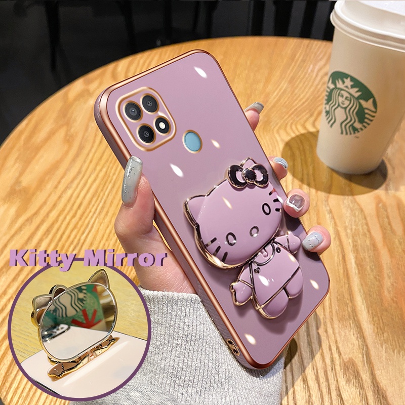 Casing Ponsel untuk OPPO A15 A15s A35 A16 A16s A54s A16k A16e Case ponsel pola kartun kucing Casing 