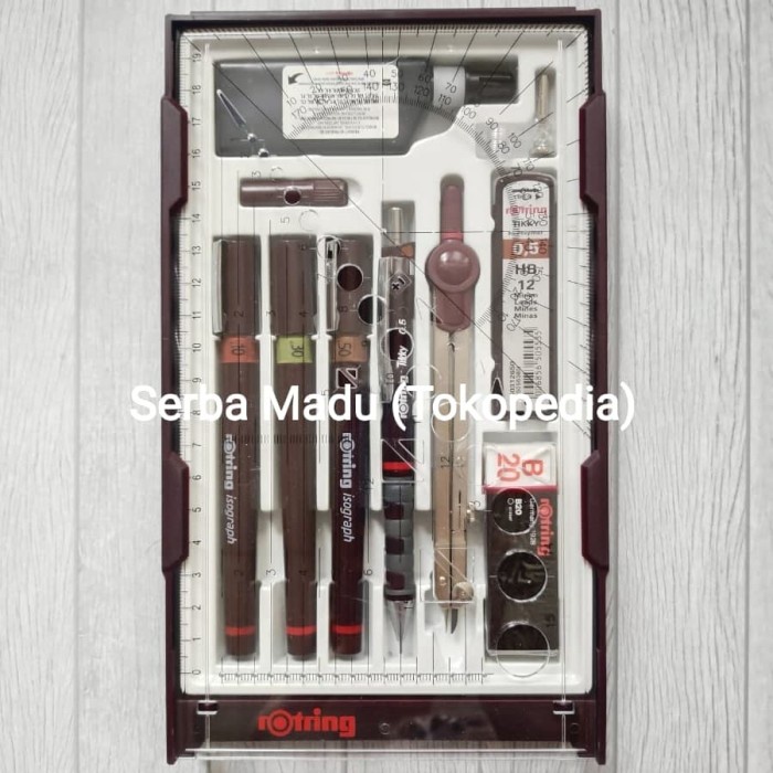 

✨Sale Rotring Isograph Set/College Set 0.1/0.3/0.5Mm Limited