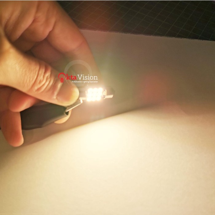 Led Festoon 31Mm Warm White 4300K 4000K Canbus Lampu Plafon Baca 31 Mm Best