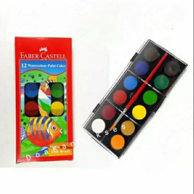 

Watercolour Paint Cake Cat Air 12 Warna