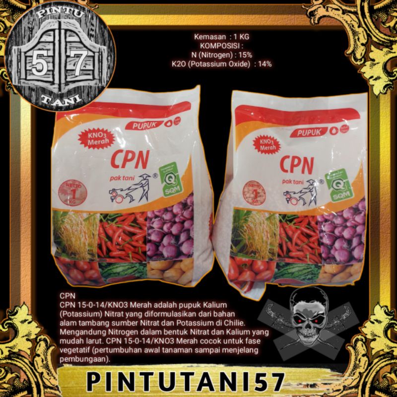 PUPUK CPN MERAH PAK TANI KNO3 1KG
