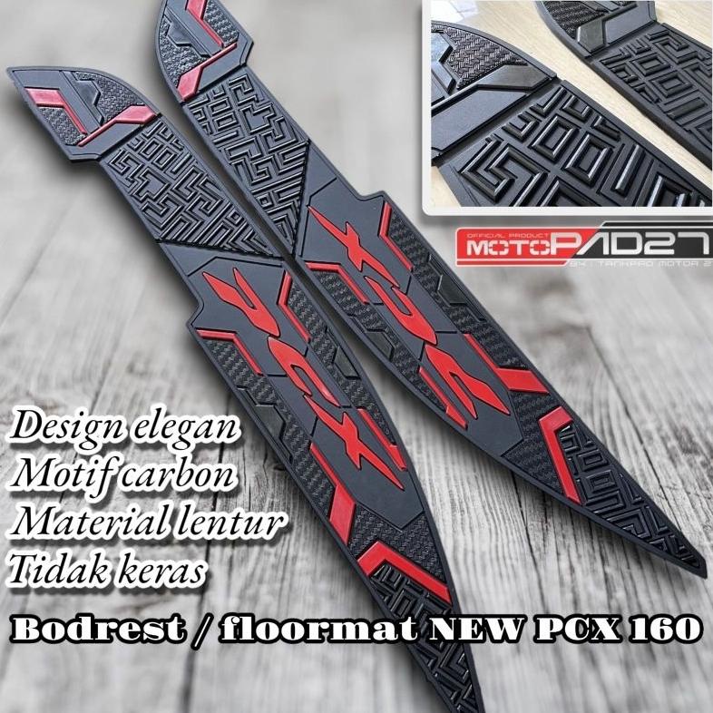 Kekinian Karpet Motor Pcx 160 2021-2023 Bordes pijakan kaki Pcx 160 2021-2023 Alas kaki Pcx 160