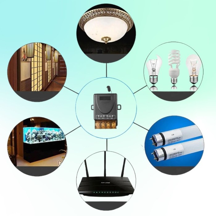 Saklar Relay Switch Ac 220 Dc 12V 1Ch Remote Control On Off