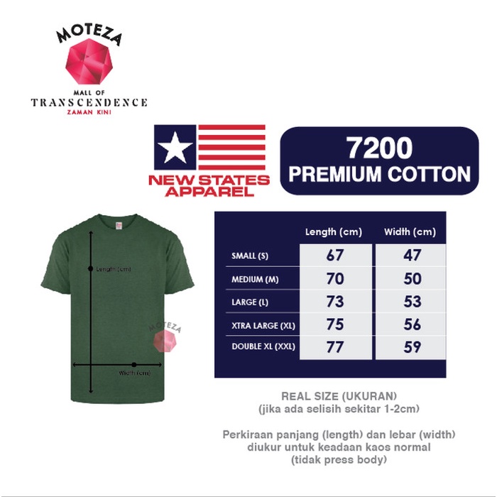 Kaos Polos Combed 24S -Nsa Cotton 7200 -Warna Heather - Grosir