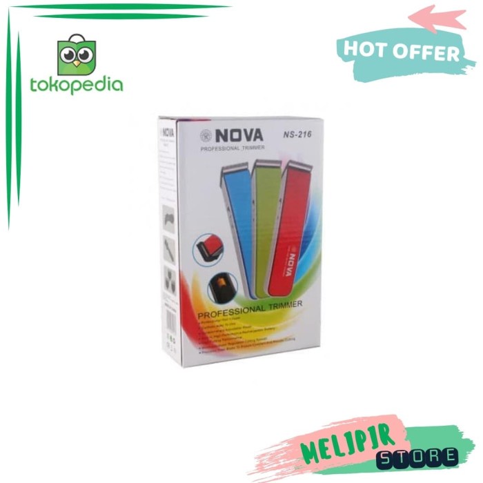 alat cukur rambut Hair Trimmer / Alat Pencukur Rambut Mesin Cukur NOVA NS-216(P1U3) cukur rambut Sup