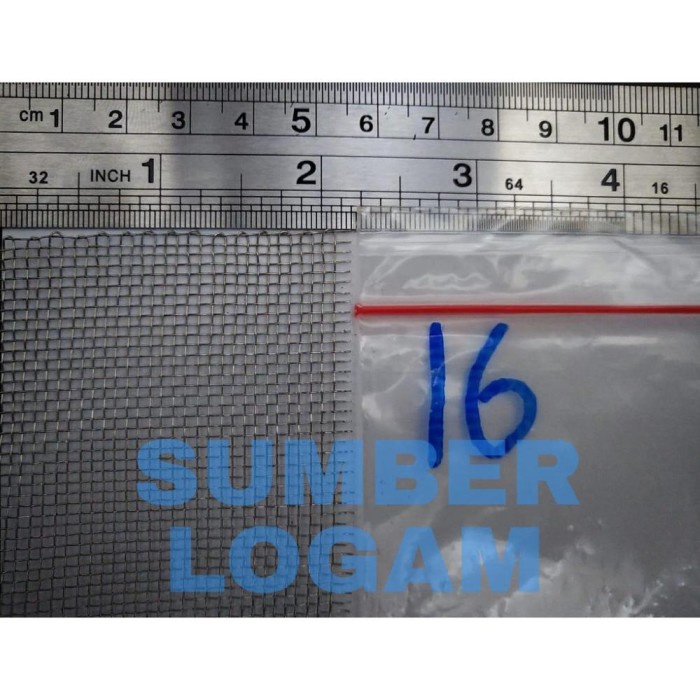 Saringan Stainless Mesh 16 Sus 304 - Filter - Ayakan - Wiremesh Terb