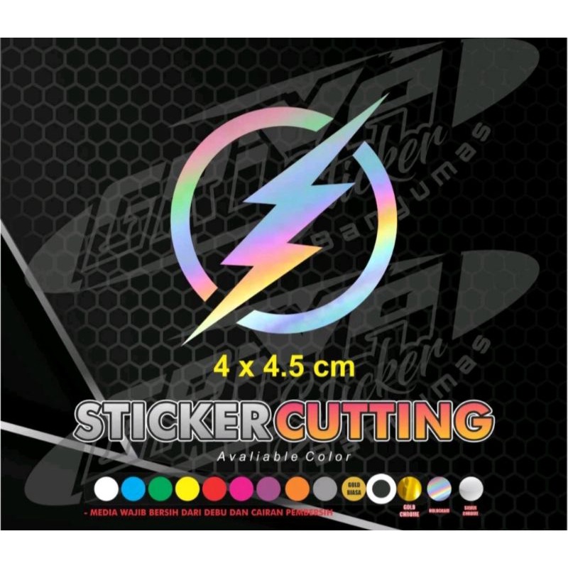 Cutting Sticker / STICKER VIRAL BLEDEK KEREN PETIR HALILINTAR