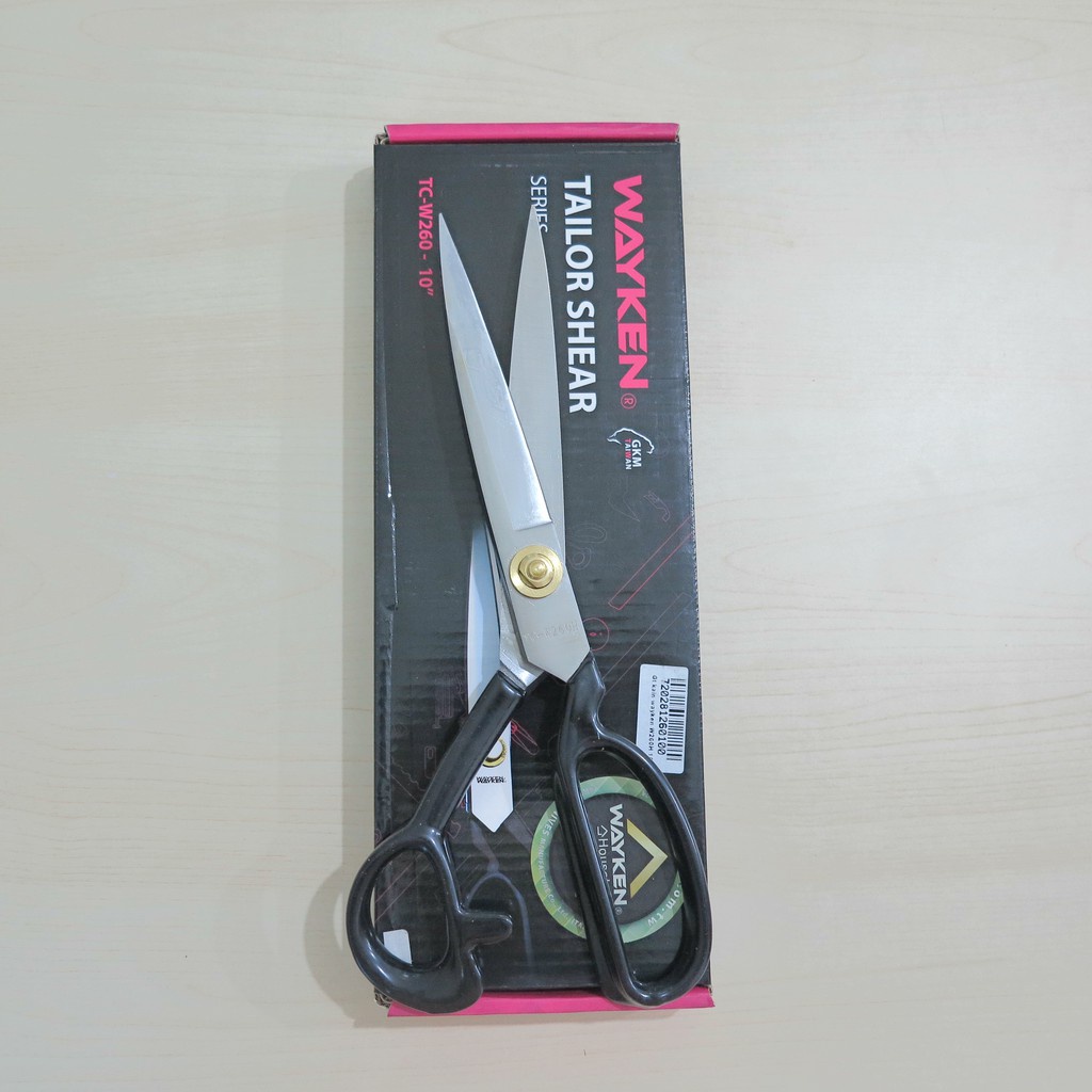 

Gunting Potong Bahan Kain Wayken Tc-W260/Tc W260 10" Inch Tailor Shear