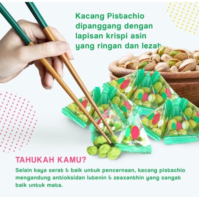 

SENNARIDO GREEN PISTACHIO 90 GRAM |SNACK KACANG JEPANG Best Seller