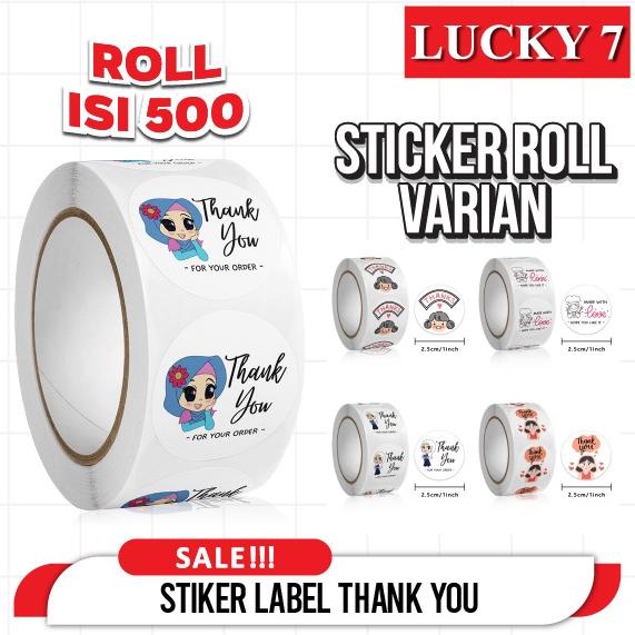 

1 Roll 500 Pcs Edisi Terbaru Sticker Label Makanan Sticker Thank You For Your Order