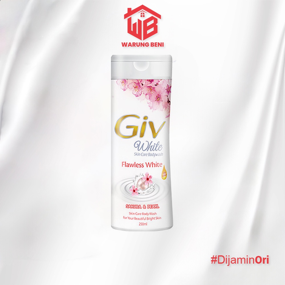 Giv White Sabun Mandi Cair Sakura & Pearl Botol 250 ml