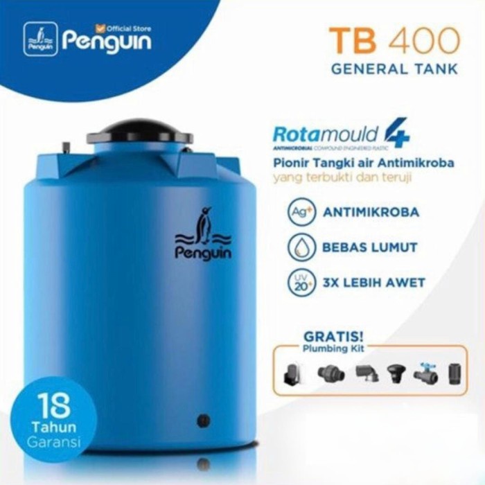 Terbaru Toren Air Tandon Tangki Air 4000 Liter Tb400 Penguin Promo