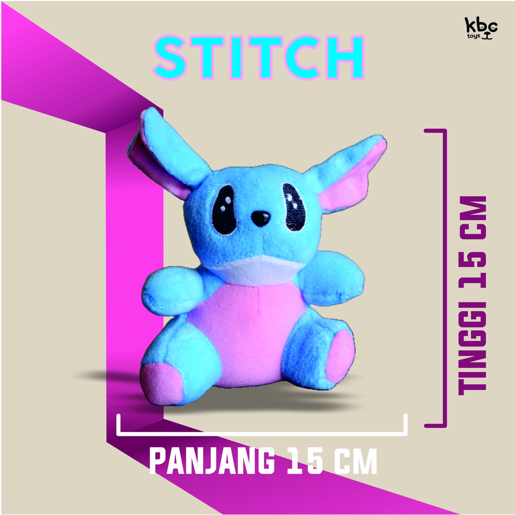 Koleksi Boneka Mini Stitch Edisi Terbatas, Jadikan Moment Berkesan - Stich Kecil / Boneka Polos Untu