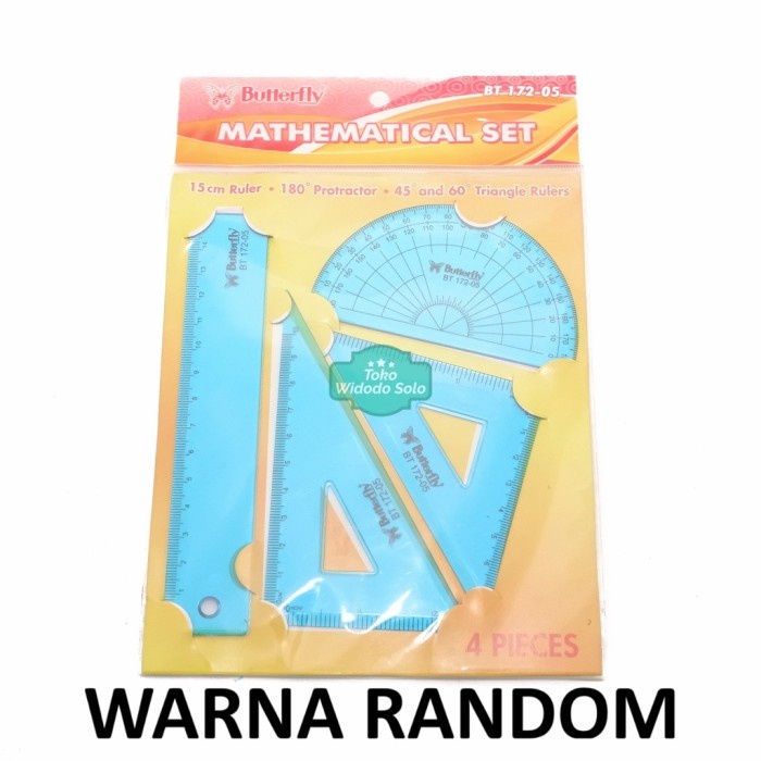 

Penggaris Butterfly Mathematical Set BT 172 05 Set Lengkap