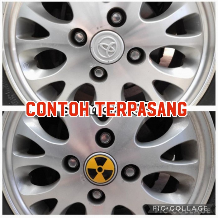 sticker stiker lapisan tutup dop velg mobil logo BBS 56mm murmer