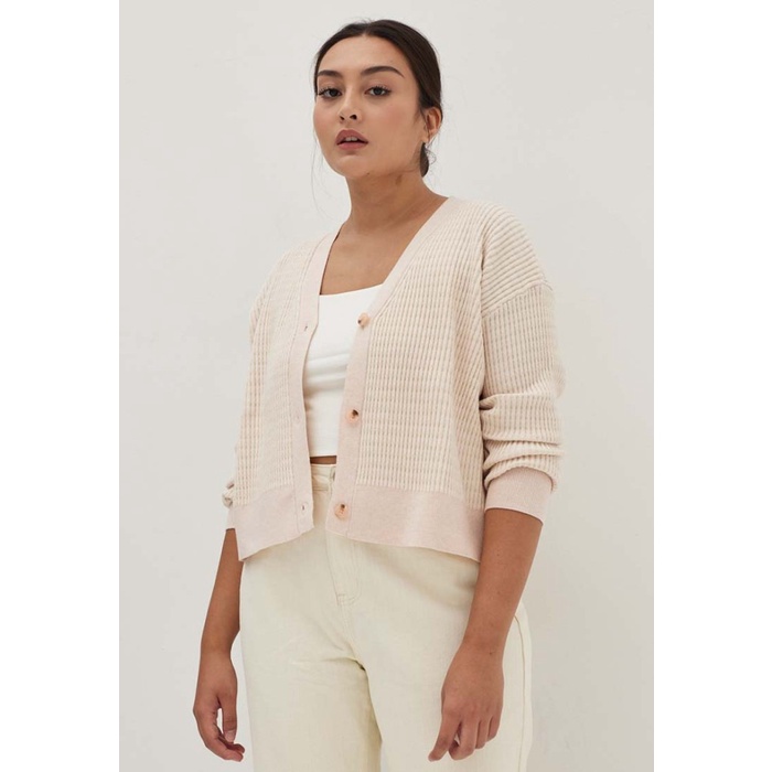 Love, Bonito - Outer Wanita - Charlotte Multi Colour Knit Cardigan - Lavender,Xl