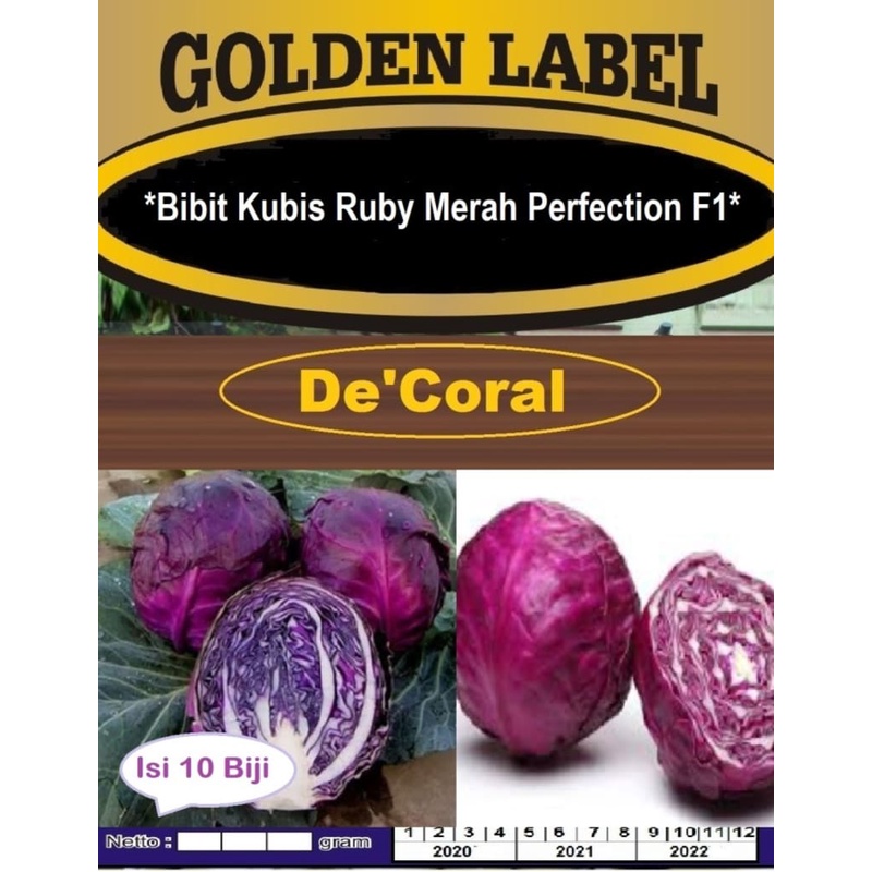 Bibit Kubis Ruby Merah Perfection F1 | Benih Kubis Ruby Merah F1