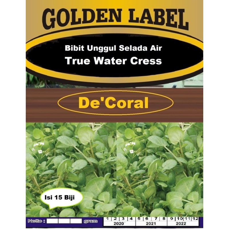 Bibit Unggul Selada Air True Water Cress | Benih Selada Air True Water