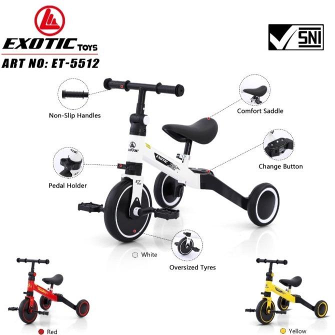 sepeda anak balance bike 3 in 1