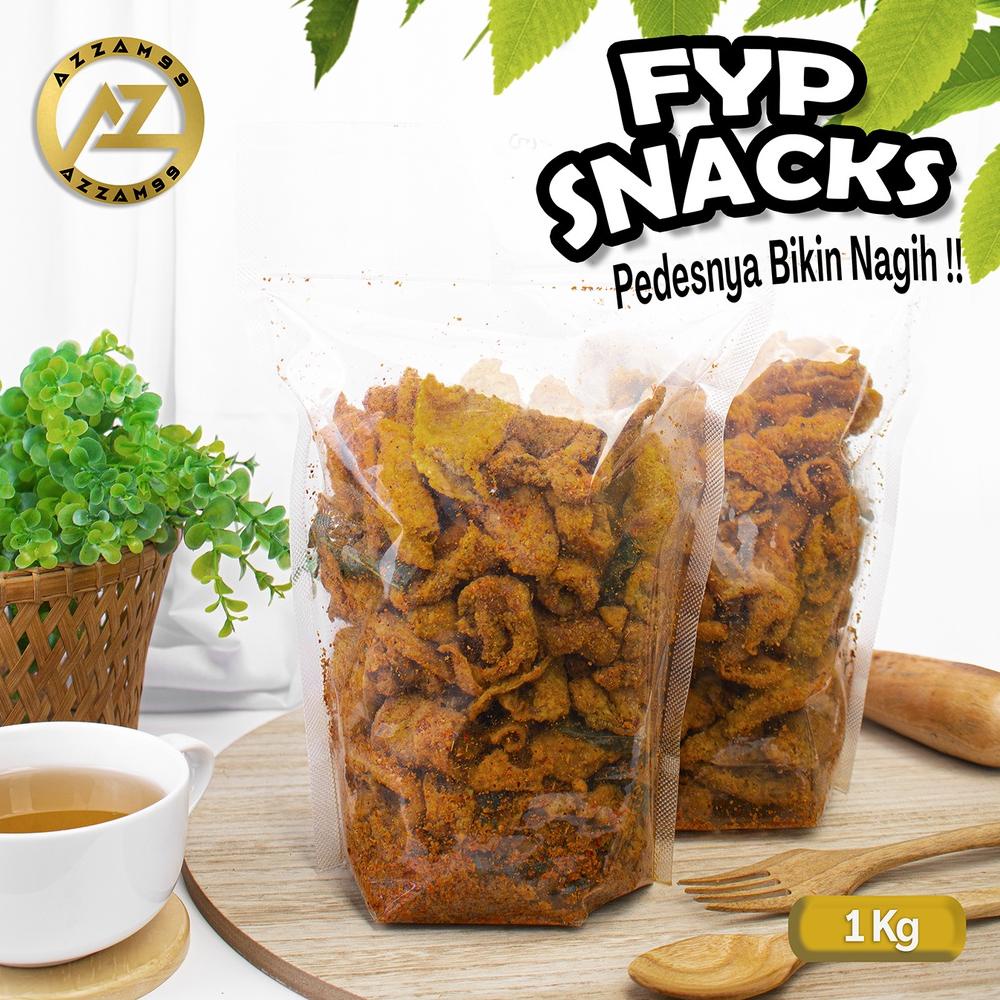 

KULIT AYAM CRISPY PEDAS/PEDAS DAUN JERUK 1KG/KERUPUK/KERIPIK Best Seller