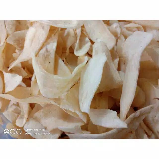 

Ready KERIPIK SINGKONG BAWANG PUTIH KHAS SUMENEP MADURA 1kg Non COD