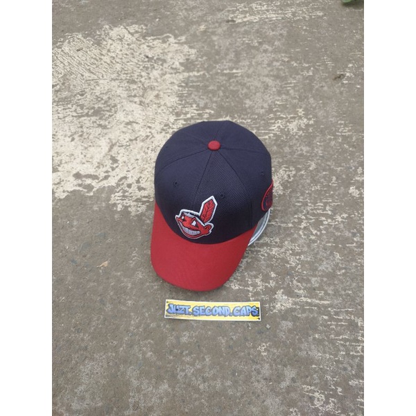 Topi Caps Baseball MLB Cleveland Indian Second Original Branded