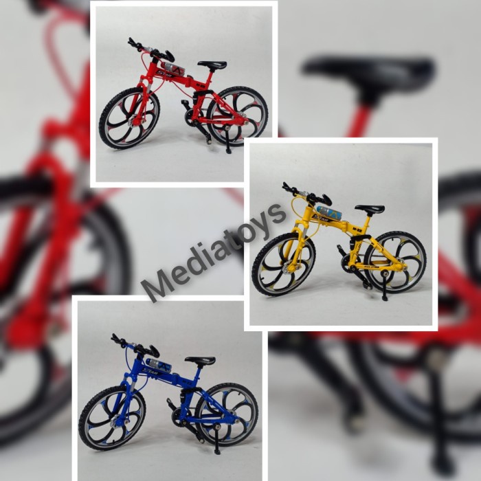 Diecast Miniatur Sepeda Gunung Mtb Lipat Item 3A