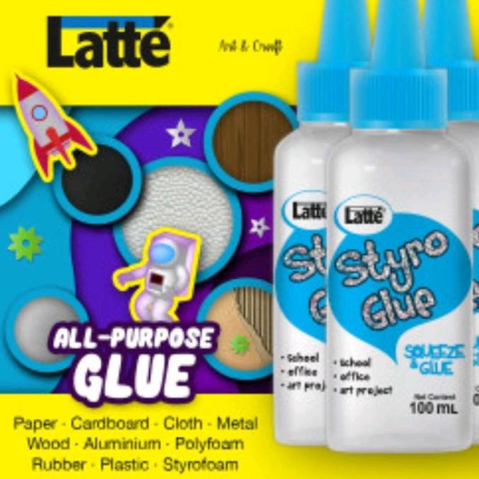 

BARANG TERBARU !!! LATTE STYRO GLUE LEM STEREOFOAM BENING SERBAGUNA UNTUK PRAKARYA - TERLARIS