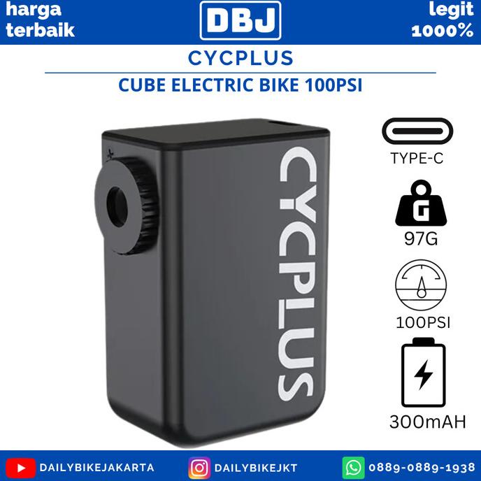 POMPA SEPEDA ELEKTRIK CYCPLUS CUBE ELECTRIC BIKE PUMP MINI 100 PSI