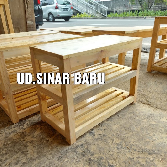 Terlaris Rak Sepatu Kayu Jati Belanda / Rak Sepatu Murah / Rak Sepatu Kayu