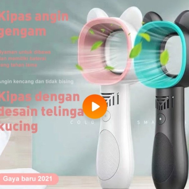 TERMURAH Kipas Angin Portabel Mini Karakter Kucing Tanpa Baling-baling /KIPAS ANGIN MINI/KIPAS ANGIN