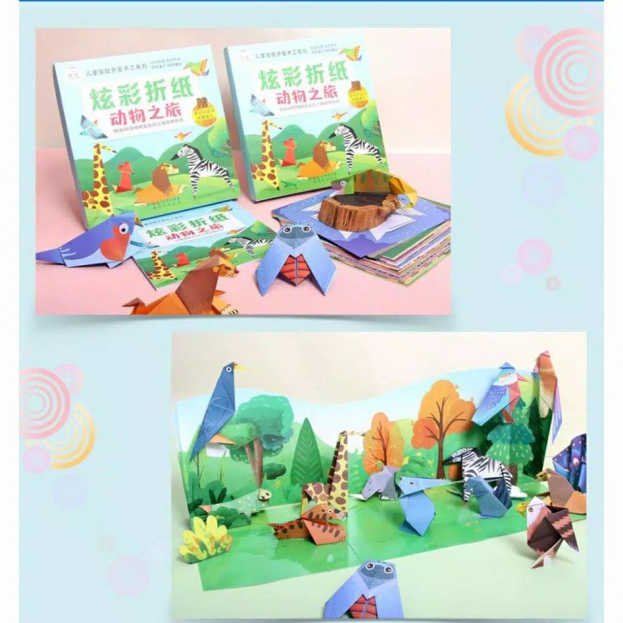 

Mainan Origami 3D Anak - Kertas Lipat Origami Anak Animal