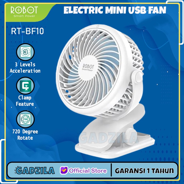 TERMURAH Kipas Angin Listrik Elektrik Vivan Robot RTBF01 PowerBank Mini USB FAN /KIPAS ANGIN