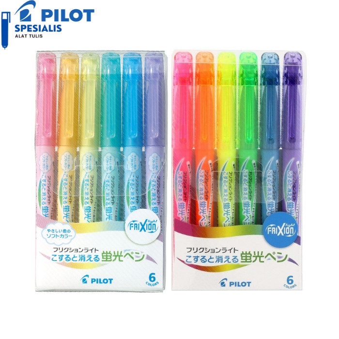 

PILOT FRIXION LIGHT SET 6 / HIGHLIGHTER FRIXION SFL-60SL-6C