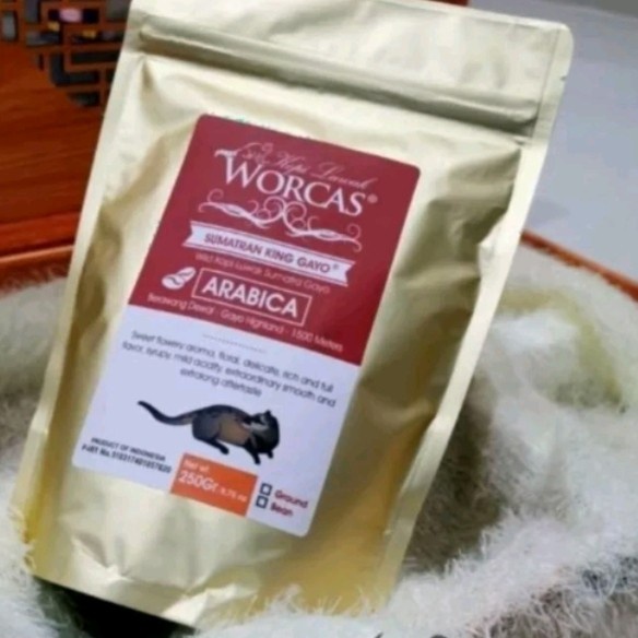 

Kopi Luwak Worcas Kopi Liar Arabica 250 gram per pack bean or bubuk