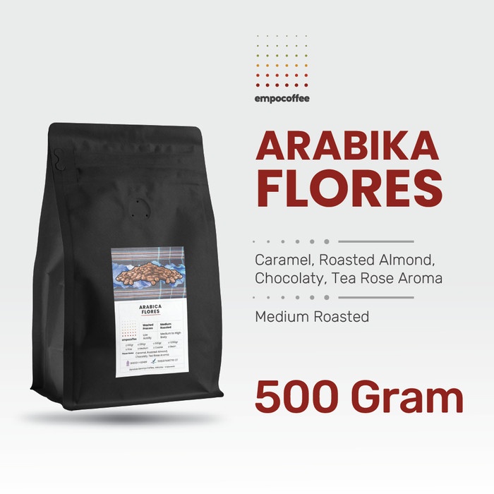 

Kopi Arabika Flores Bajawa Arabica Coffee Roasted Bean Coffe 500 Gram