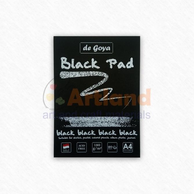 

BARANG TERBARU !!! A4 DE GOYA DEGOYA BLACK PAD BUKU LUKIS GAMBAR KERTAS HITAM - TERLARIS