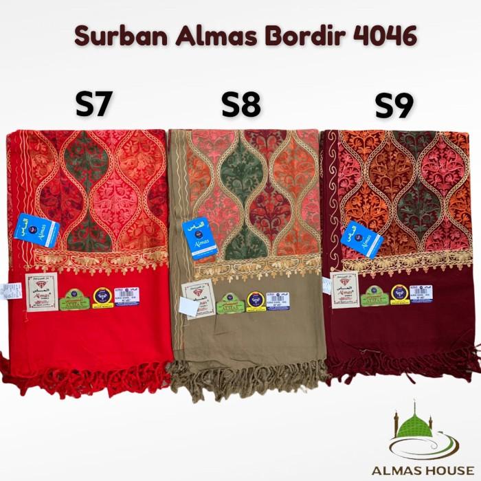 SORBAN PREMIUM KASHMIRI BORDIR SULAM | SHAWL ALMAS 4046