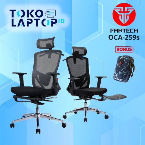 Promo Fantech Oca259S / Oca-259S Kursi Kantor Kerja Jaring Office Chair