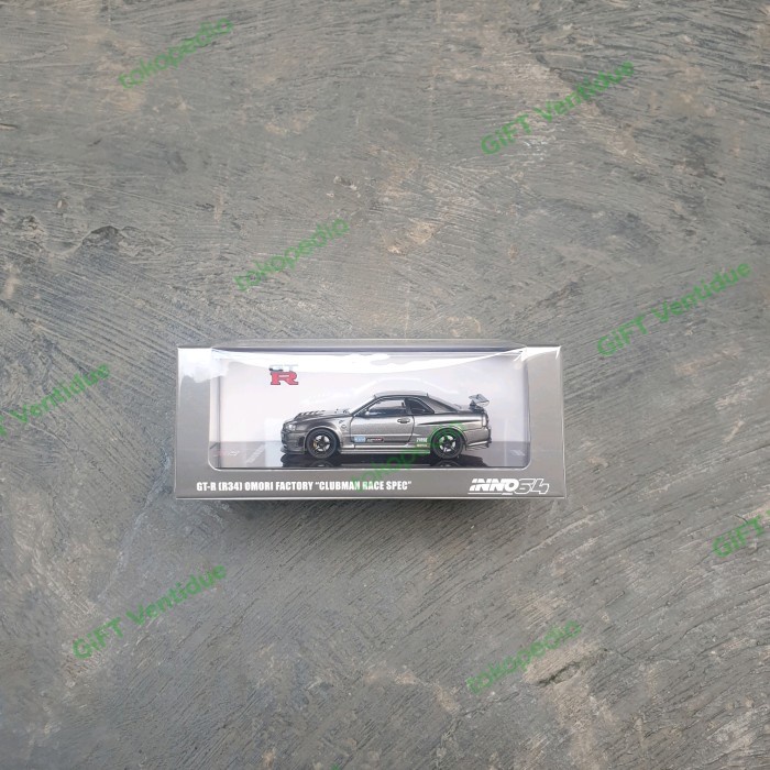 MUST HAVE INNO64 INNO 64 NISSAN SKYLINE GTR R34 OMORI FACTORY CLUBMAN RACE SPEC TERLARIS