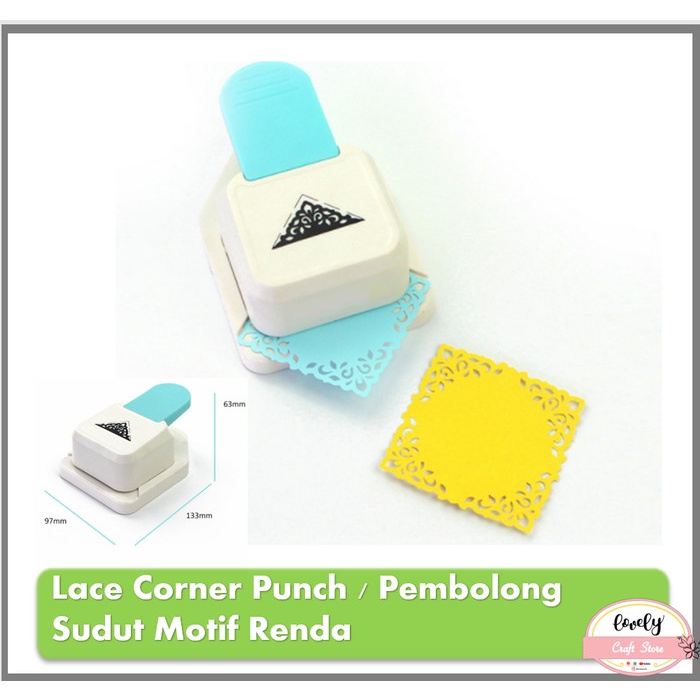 

Promo Corner Lace Punch Pembolong Sudut Pemotong Kertas Sudut Renda/Lace