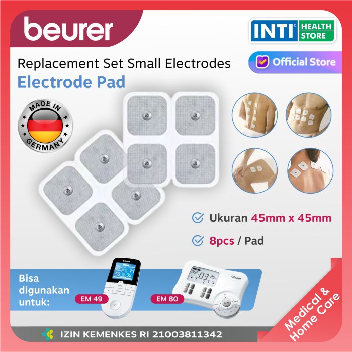 Ready Beurer Pads Electrode Set Untuk EM40 / EM41 / EM49 / EM80 / EM95