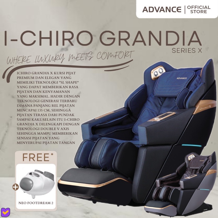 Ready KURSI PIJAT ELEKTRIK ADVANCE ICHIRO GRANDIA X